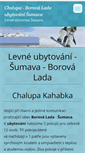 Mobile Screenshot of levne-ubytovani-sumava.eu